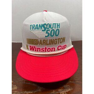 Vintage TransSouth 500 Darlington Winston Cup Trucker Snapback Hat X3